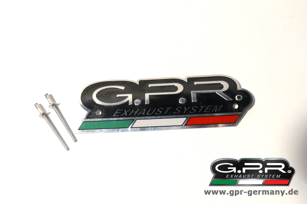 GPR Logo Sticker - genietet schwarz